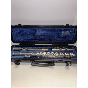 NOS Selmer 1206 flute- Silver Plate Musical Instrument Made In USA Good Case